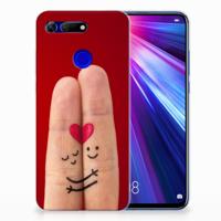 Honor View 20 Silicone Back Cover Liefde - Origineel Romantisch Cadeau