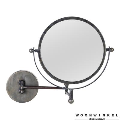 Daylon Brass matt small mirror round