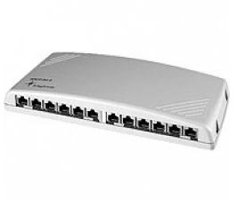 Telegärtner J02022A0053 12 poorten Netwerkpatchpaneel CAT 6A 1 HE Grijs Ingericht