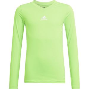 adidas Team Base Shirt Kids - Bescherming en braces - Thermo kleding - Fluo Green - maat 176