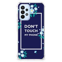 Samsung Galaxy A23 Anti Shock Case Flowers Blue DTMP