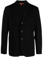 Barena blazer en laine mélangée à simple boutonnage - Noir