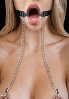 O-Ring With Nipple Clamps - Black - thumbnail