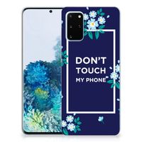 Samsung Galaxy S20 Plus Silicone-hoesje Flowers Blue DTMP