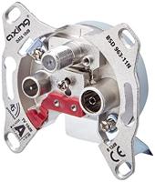 Axing BSD 963-11N Meerkleurenmedia-einddoos 10 dB (data/tv/R),Grijs