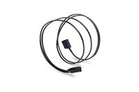 SilverStone SST-CP11-500 - SATA III 6 Gbps kabel, ultradun, 90° schuine aansluitingen, 50 cm, zwart