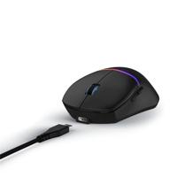 uRage Gaming-muis RGB Reaper 330 inch (Gaming Mouse LED-licht, ultralicht, rechtshandig, 6 programmeerbare toetsen, 6200 dpi, optische sensor, software, afneembare kabel 2 m) zwart