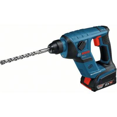 Bosch Blauw GBH18V-LI SDS plus boorhamer met 2 accu's in koffer
