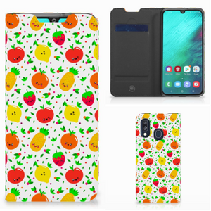 Samsung Galaxy A40 Flip Style Cover Fruits