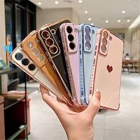 telefoon hoesje Voor Samsung Galaxy S24 S23 S22 S21 Plus ultra Klassieke serie Beplating Volledig lichaamsbeschermend Stofbestendig Effen TPU Lightinthebox