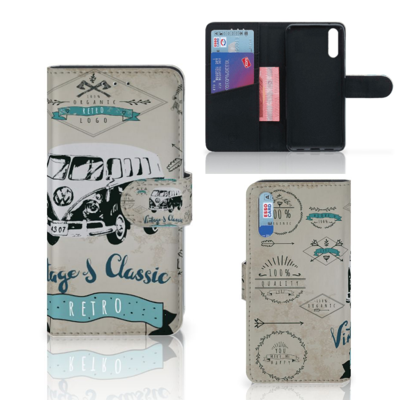 Huawei P20 Telefoonhoesje met foto Retro VW Bus