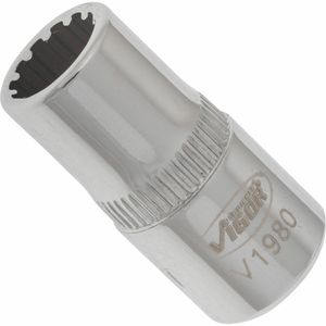 Vigor VIGOR V1980 Dop (zeskant) Dopsleutelinzetstuk 7 mm 1/4 (6.3 mm)