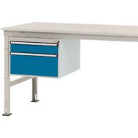 Manuflex ZB4563.0002 Behuizing onderbouw stationair, gebruiksh. 300 mm met 2 lades. Voor tafel diepte 1000 mm