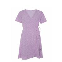 Protest gebloemde wikkeljurk Okara lila