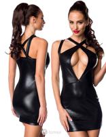 * SARESIA Elegant wetlook jurkje ,SA18296 - thumbnail