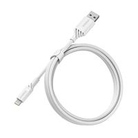 OtterBox Versterkte USB-A naar Lightning Cable, MFi Certified, Oplaadkabel voor iPhone en iPad, Ultra-robuust, Bend en Flex getest, 1m, Wit