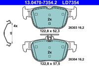 Remblokkenset, schijfrem ATE, u.a. fÃ¼r VW, Skoda, Audi, Seat, Cupra