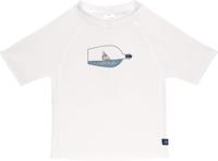 Lässig Splash & Fun Korte mouw Rashguard / zwemshirt Ship in a bottle, white