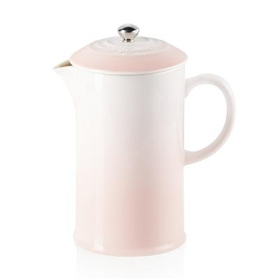 LE CREUSET - Aardewerk - Koffiepot met pers 0,80l Shell Pink LE CREUSET - Aardewerk - Koffiepot met pers 0,80l Shell Pink