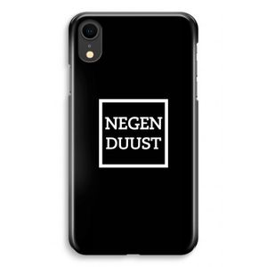 Negenduust black: iPhone XR Volledig Geprint Hoesje