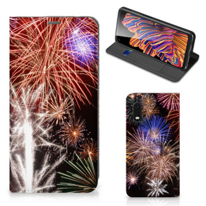 Samsung Xcover Pro Hippe Standcase Vuurwerk