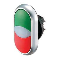 Eaton 216705 dubbele drukknop, lichtmelder, wit/wit/zwart