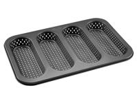 zenker 6-delige broodjesbakplaat / 2-delige baguettebakplaat / 4-delige mini-baguettebakplaat (4 mini-baguettebakje)