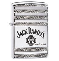 Jack Daniel&apos;s Glimmende Zilveren Zippo Aansteker - thumbnail