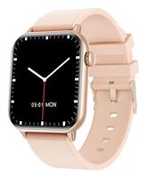 Trevi T-FIT 201A Smartwatch met draadloze oproep, groot AMOLED-display, 3,5 cm (1,85 inch), Always On, fitnesstracker met activiteits- en wellnessbewaking, slaapmonitor, waterdicht IP67, roze