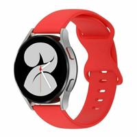 By Qubix - Solid color sportband - Rood - Compatible met Xiaomi Redmi Watch 5 Active/Redmi Watch 5 Lite - Compatible Xiaomi bandje