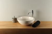 Terrazzo Waskom Crème Rond 40x15 cm | TZS 005S