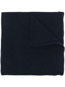 Jil Sander écharpe en cachemire à patch logo - Bleu