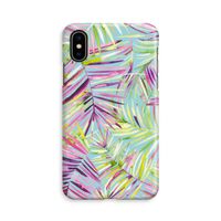 Tropical Palms Blue: iPhone X Volledig Geprint Hoesje - thumbnail