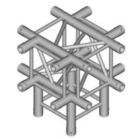 Duratruss DT 34/3-C51-XD vierkant truss 5-weg omlaag 500 mm 90 graden - thumbnail