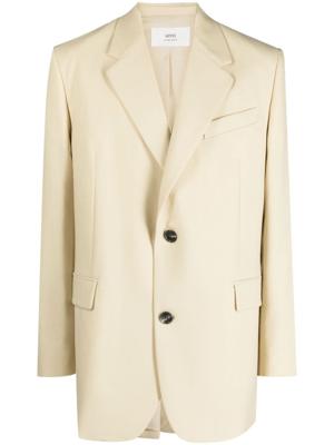 AMI Paris Blazer met enkele rij knopen - Geel
