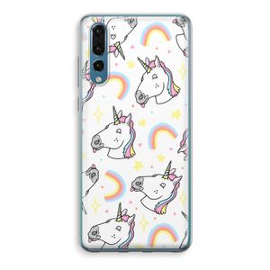 Rainbow Unicorn: Huawei P20 Pro Transparant Hoesje