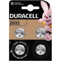 Duracell Knoopcel CR2032 3 V 4 stuk(s) 220 mAh Lithium Elektro 2032 - thumbnail