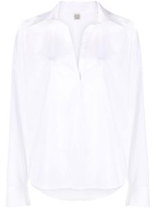 TOTEME chemise à col v - Blanc