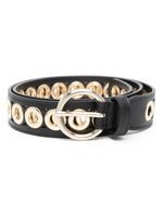 SANDRO ceinture Delia en cuir - Noir