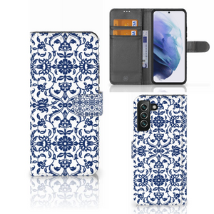 Samsung Galaxy S22 Plus Hoesje Flower Blue