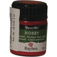 Wijnrode acrylverf/allesverf potje 15 ml hobby/knutselmateriaal   -