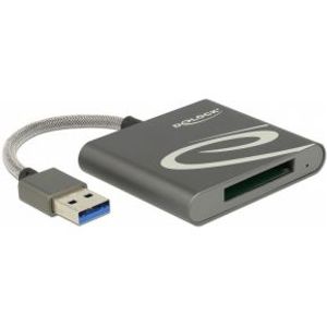 DeLOCK 91583 geheugenkaartlezer USB 3.2 Gen 1 (3.1 Gen 1) Grijs