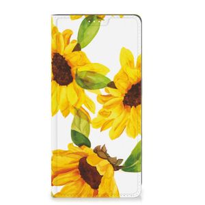 Smart Cover voor Motorola Moto G73 Zonnebloemen