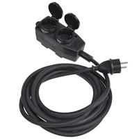 ProPlus Stopcontact Schuko 4-voudig 5M