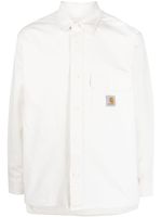 Carhartt WIP chemise en coton à patch logo - Blanc - thumbnail