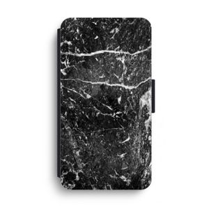 Zwart marmer: iPhone XS Max Flip Hoesje