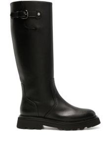 Doucal's bottes en cuir - Noir