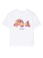 Palm Angels Kids t-shirt en coton à logo imprimé - Blanc - thumbnail