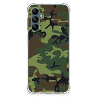 Samsung Galaxy A14 5G/4G Doorzichtige Silicone Hoesje Army Dark