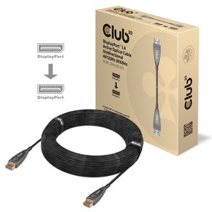 club3D CAC-1079 DisplayPort-kabel DisplayPort Aansluitkabel DisplayPort-stekker 20.00 m Zwart